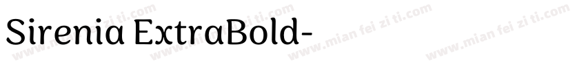 Sirenia ExtraBold字体转换